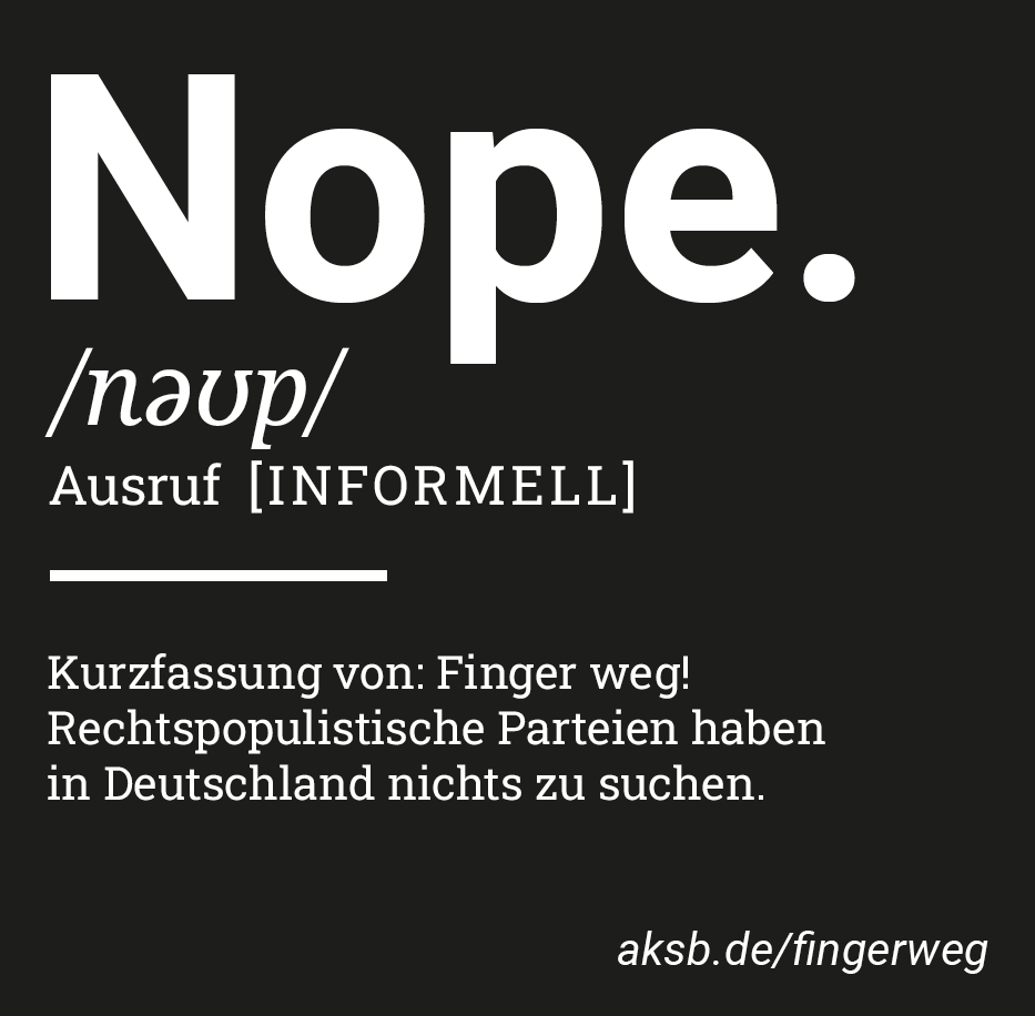 Aufkleber A6 Quadrat Motiv Nope Aufkleber A6 Quadrat Motiv Nope